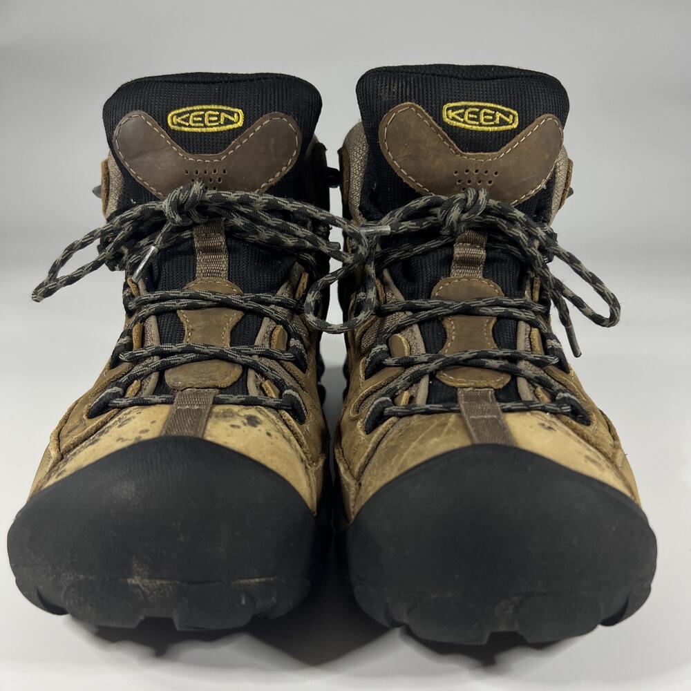 KEEN Targhee II Mid Waterproof Mens US Sz 8 Leather Textile Hiking Boots 1008418 - Picture 6 of 13